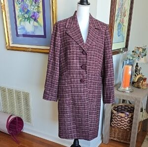 Women's I.e. Plaid Coat